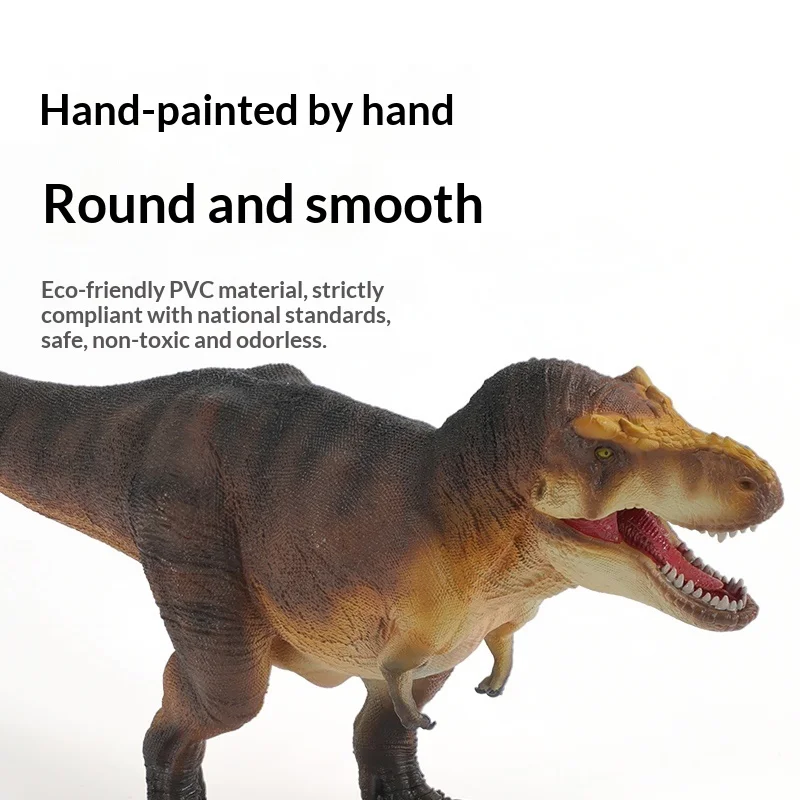 Modelo realista de dinossauro tiranossauro rex, brinquedo unissex, presente para crianças, figura de ação colecionável, modelo animal, artesanato artesanal