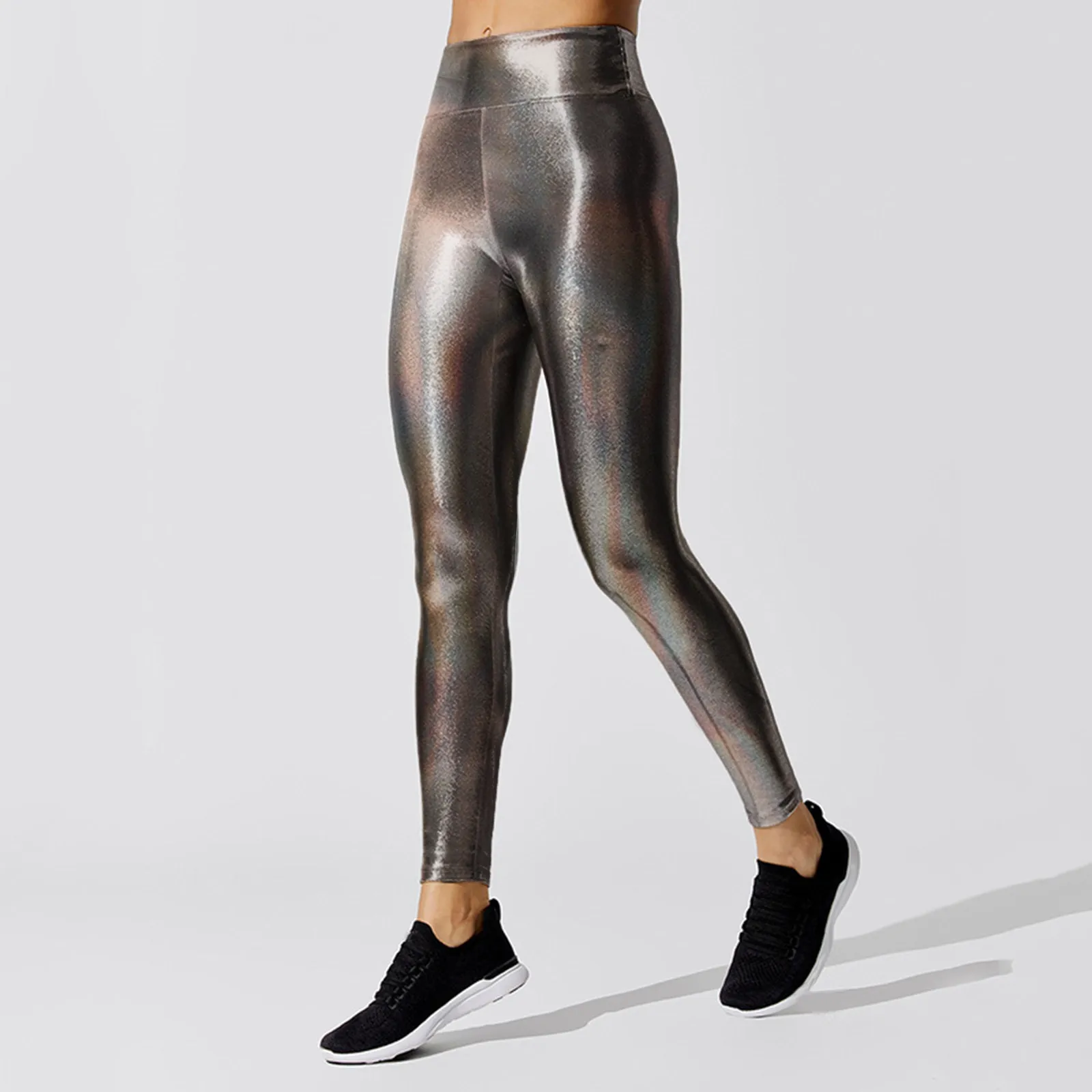 Leggings de cuero Pu para mujer, pantalones informales de baile, cintura alta, pantalones de Yoga, caderas, Push Up, pantalones de lápiz para gimnasio