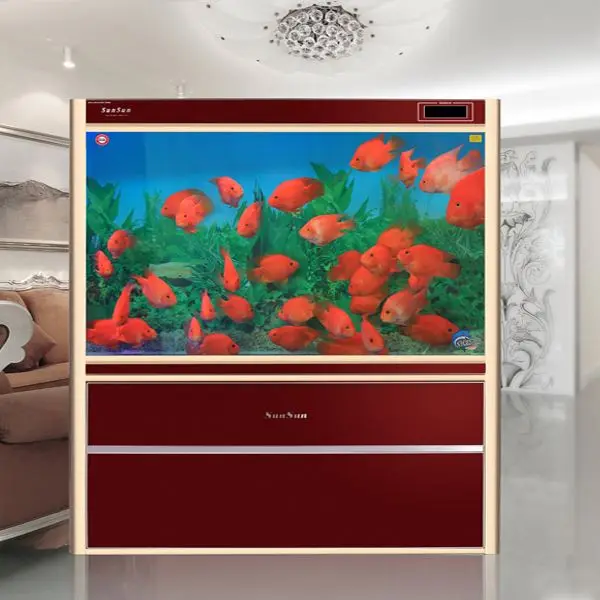 Compact Glass Aquarium Kit, High Transparency Rectangle Fish Tank, Space-Saving Design for Desktop Office, Small Starter Tank