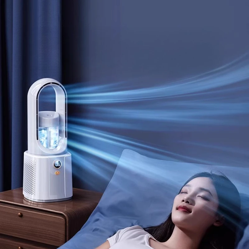 Refroidisseur d'air de bureau USB, humidificateur, réservoir d'eau, Mini ventilateur de climatiseur sans fil pour chambre à coucher, bureau, étude, système de refroidissement silencieux