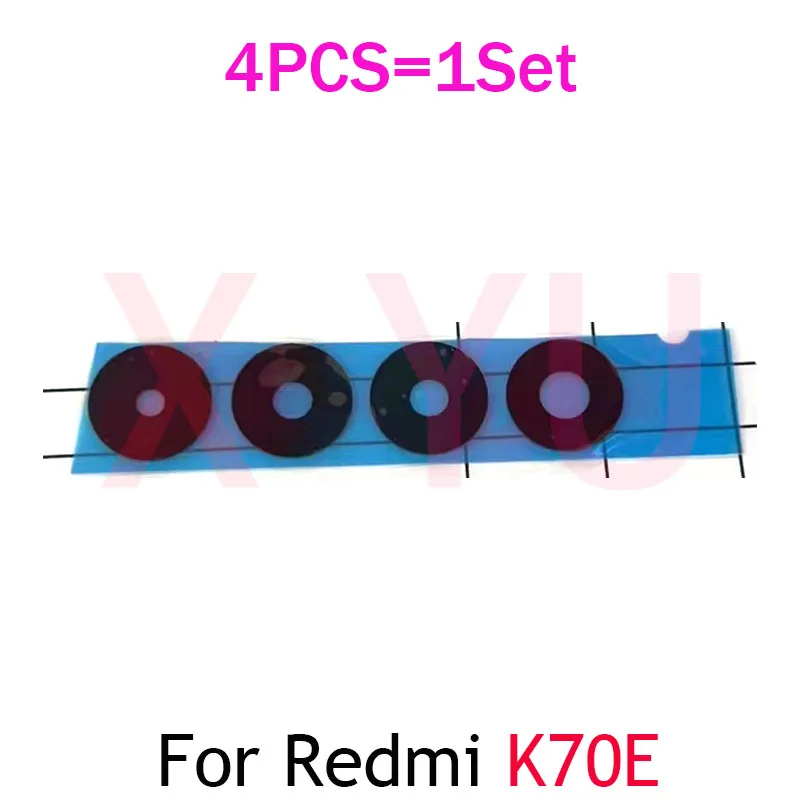 1Set For Xiaomi Redmi K70E K70 K70Pro Rear Camera Glass Lens Cover With Adhesive Sticker