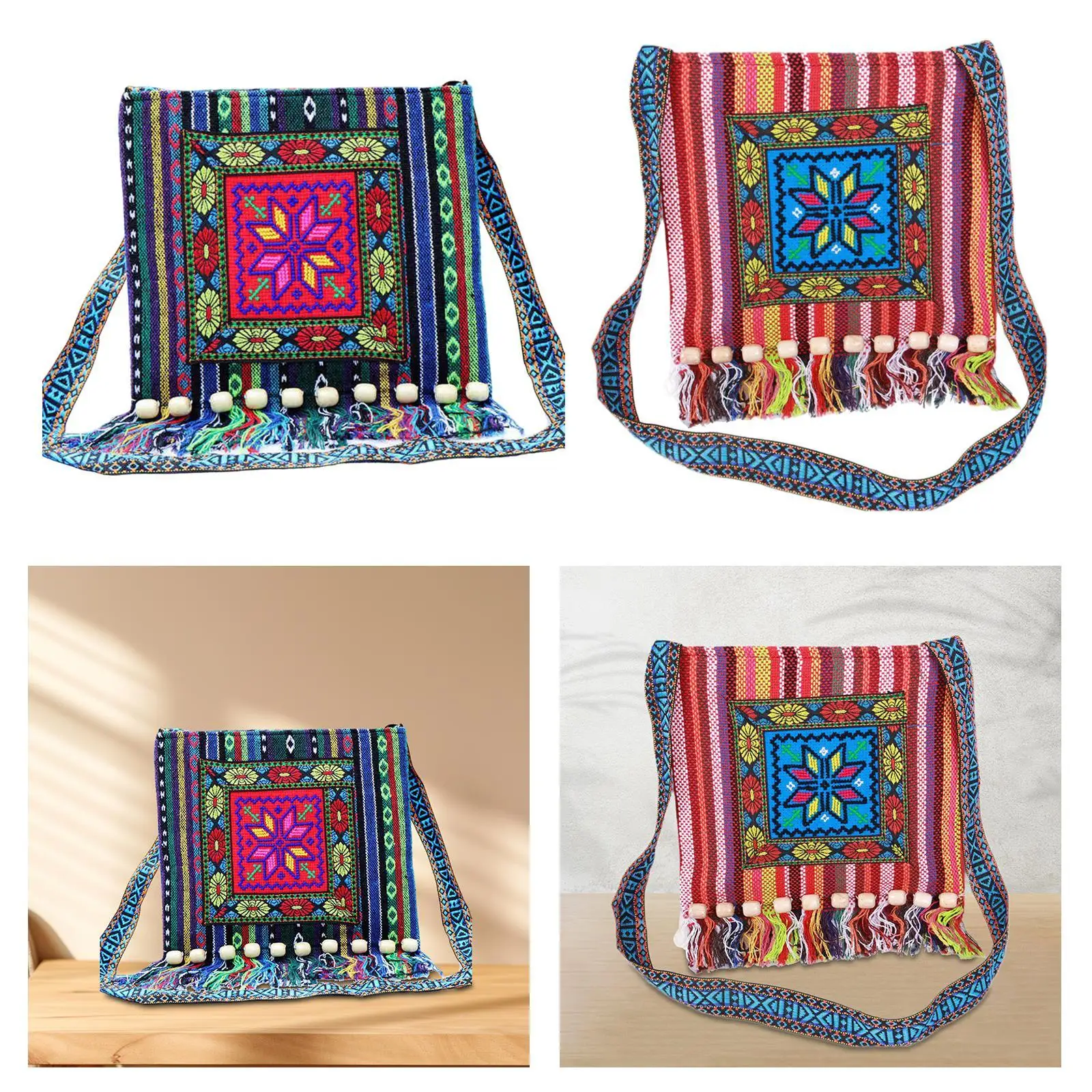 

Embroidery Bag Purse Shoulder Bag for Women Shopping Party Favors Supplies