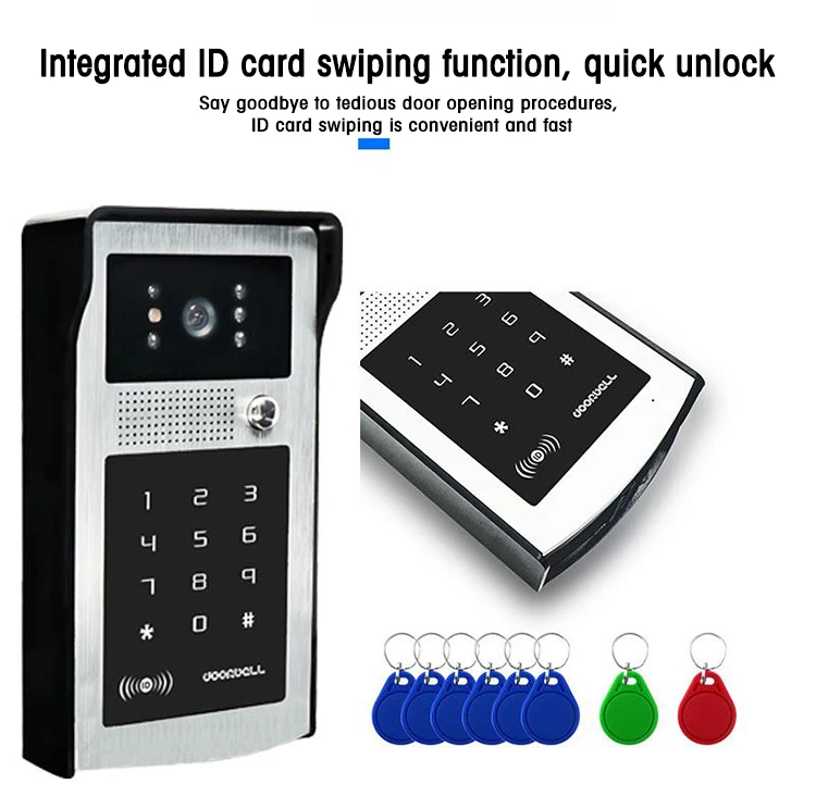 Smart Wifi Door Bell Intercom System Intelligent Visual Security Doorbell With Camera For Home