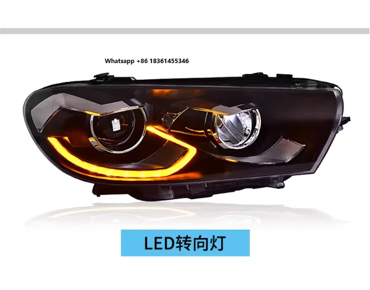 

Светодиодные передние фары в сборе для VW Scirocco 09-17, дневные ходовые огни, указатели поворота, 2 шт.