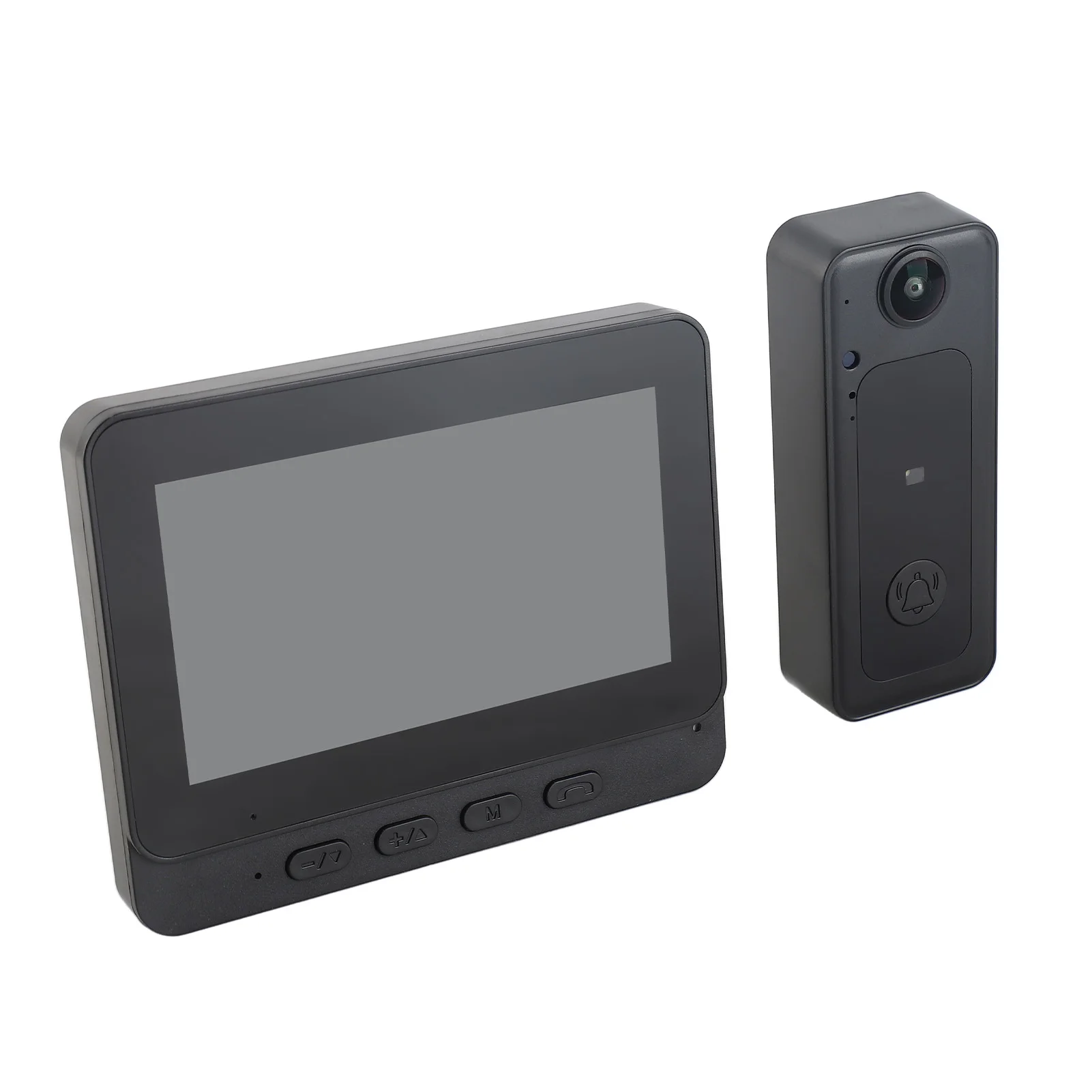 Câmera de campainha de vídeo 1080P 4,3 polegadas com display 170 °   Visão noturna grande angular conversa bidirecional para câmera de campainha de vídeo de segurança doméstica