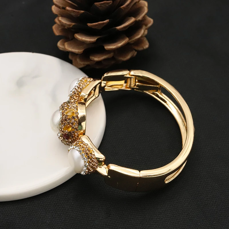 Natural Freshwater Baroque Bordered Zircon Bracelet Korean Style Women Luxury Jewelry Fashion Ladies and Girls Gift