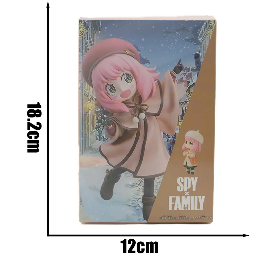 جديد أنيمي جاسوس X الأسرة الموسم 3 PVC Kawaii Anya الملابس الشتوية المباحث صورة سطح المكتب زينة هدايا لطيف للأطفال