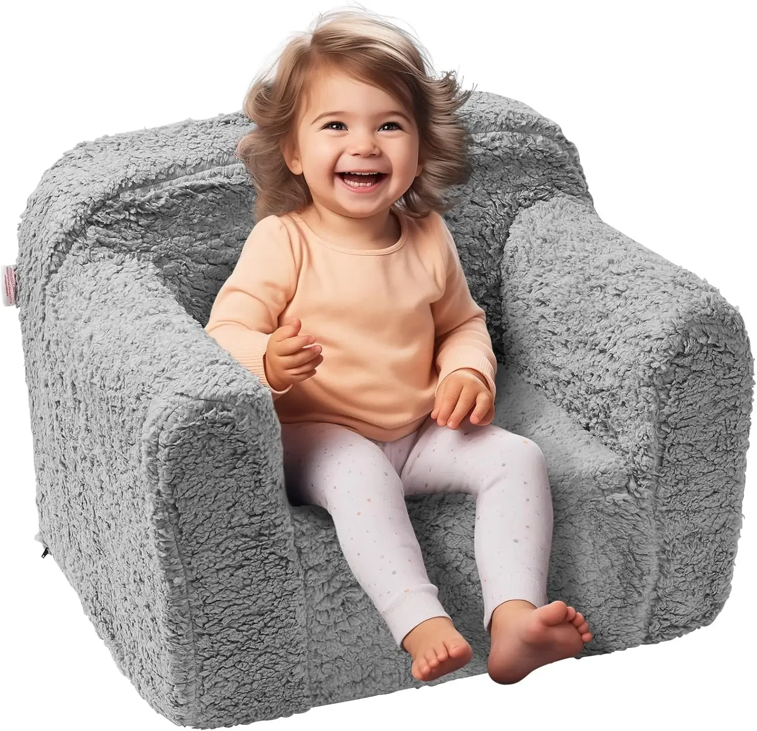 

Kids Armchair, Kids Sofa with High-Density 25D Sponge, Snuggly-Soft Toddler Chair