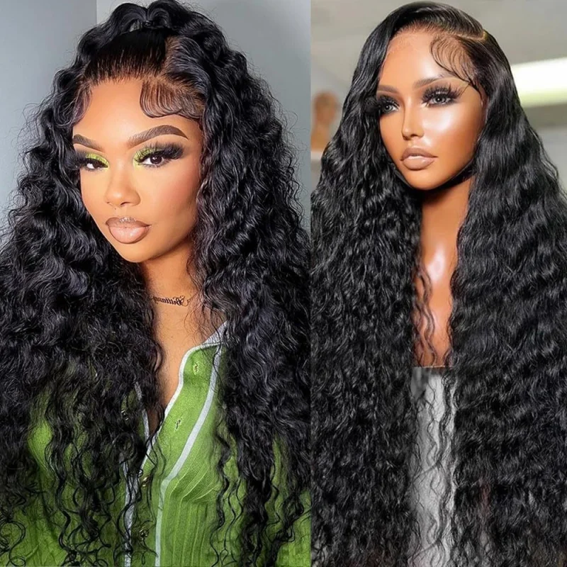 

Women's African Curly Long Hair , Semi-Hand-Woven Front Lace Synthetic Wig