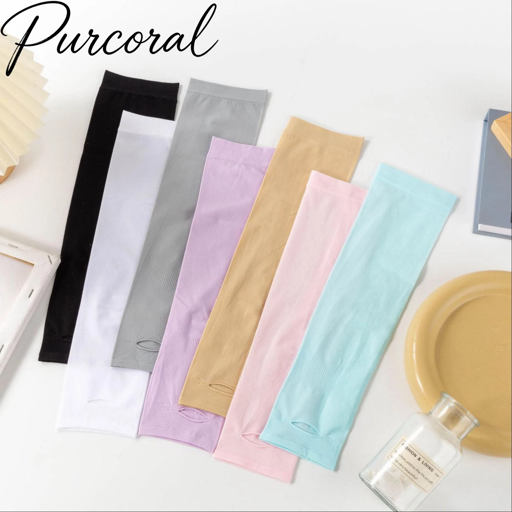 Nylon Ice Silk Sun Protection Arm Sleeves UV Protection Running Arm Cover Breathable Thin 2026 Summer Sun Sleeves