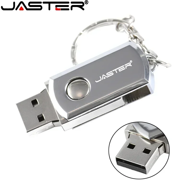 JASTER мини металлические USB 2,0 флэш-накопители 64 ГБ 32 ГБ высокоскоростная карта памяти 16 Гб флэш-накопитель с брелоком деловой U-диск подарок