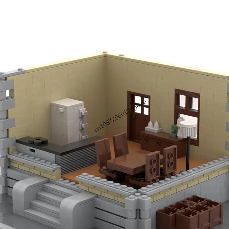 새로운 1561피스 인기 배트 히어로 영화 모크 고타메드 시티 타운 하우스 모델 맞춤 퍼즐 DIY 창의적 아이디어 어린이 장난감 생일 선물