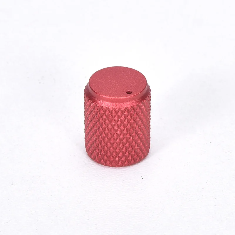 6pcs full aluminum knob diameter 12MM height 15MM Inner hole 6MM knurled knob for audio DIY