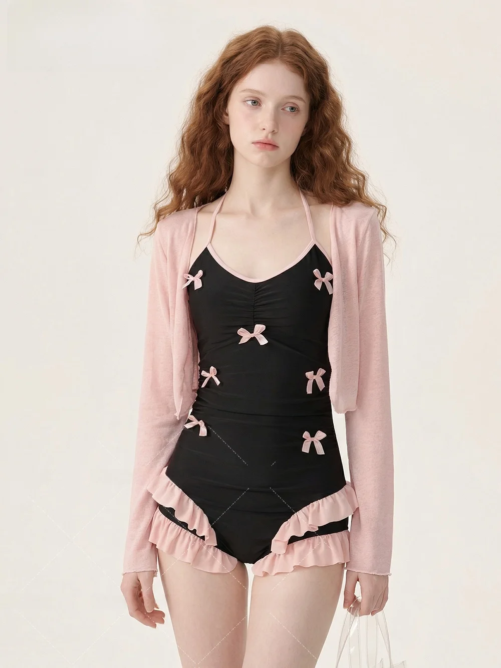 2026 New Pure Desire One-Piece Swimsuit Women's Vacation Style with Cover-Up Thermal Slimming Beautiful Casual Swimwear