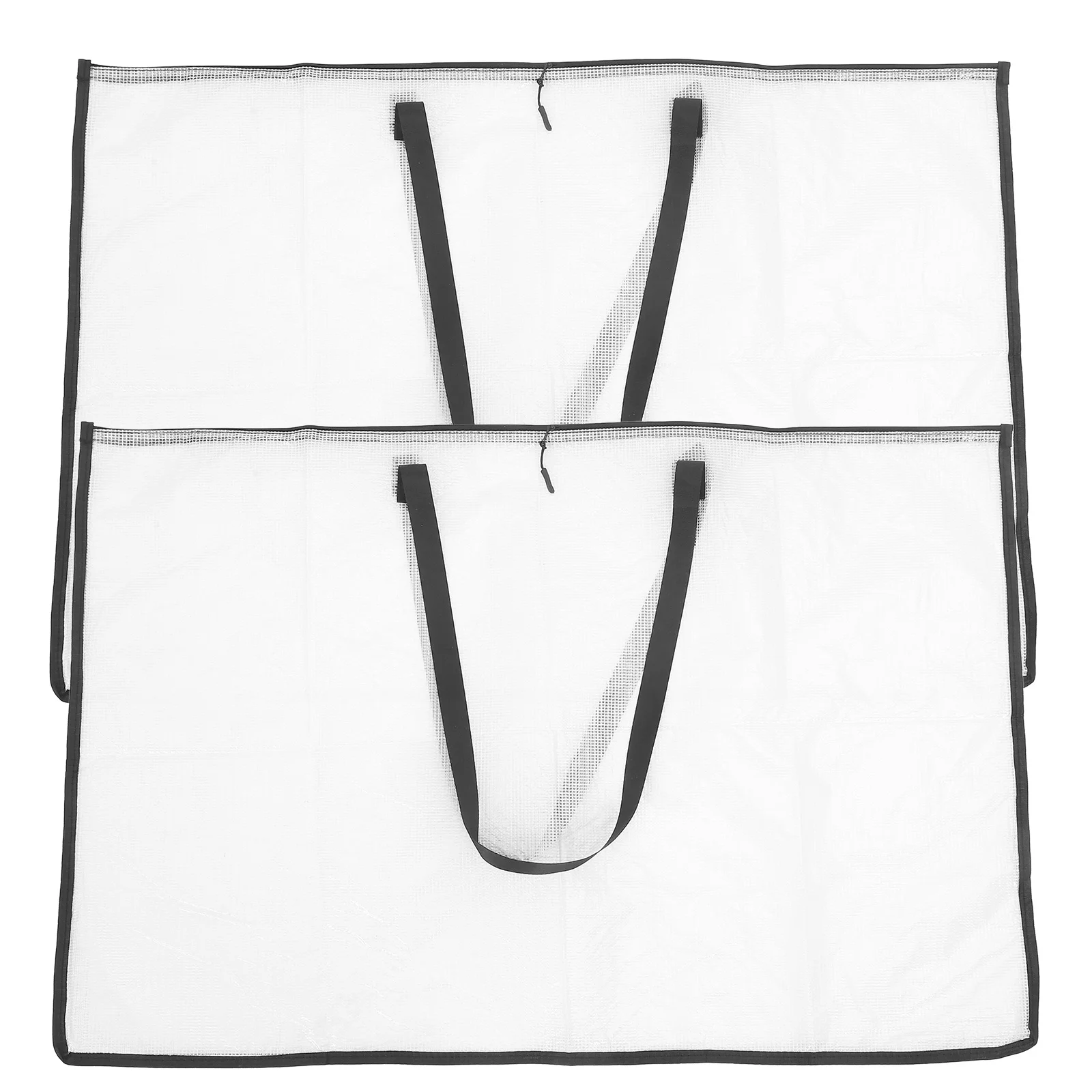 

2pcs Clear Large Capacity Art Portfolio Case Poster Storage Bag For Painting Paper Artwork Organizer Canvas Drawing Bags