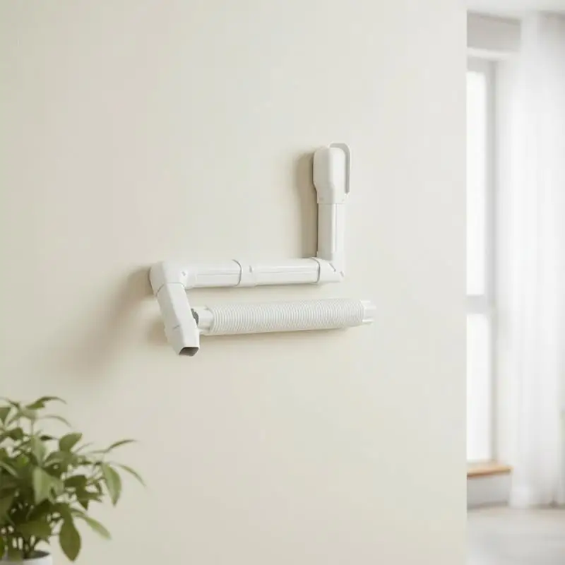 High Strength 75*65mm PVC Air Conditioner Lineset Cover Coupling End Cap Flat Elbow Cap for Long Term Outdoor Use