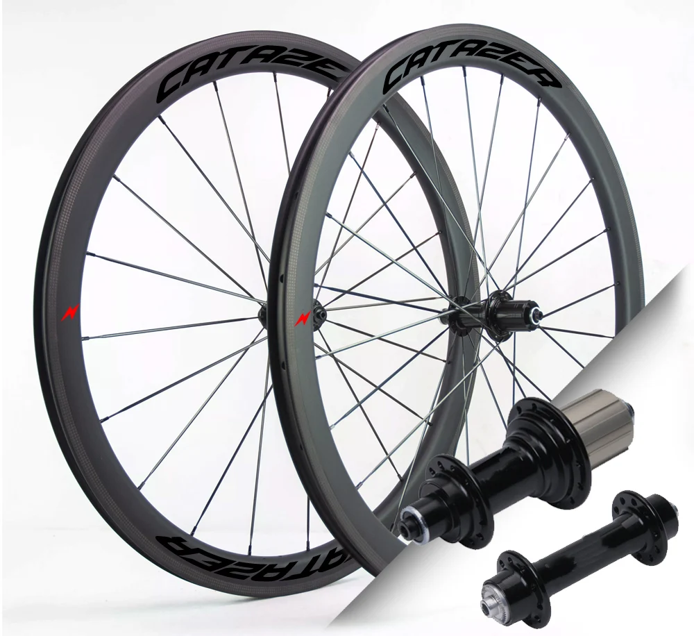 

700C 30/35/38/40/45/50/55/60/88mm Carbon Road Bicyclle Wheelset Rim Brake Wheels with Alloy J-bend Hub Tubeless/Tubular