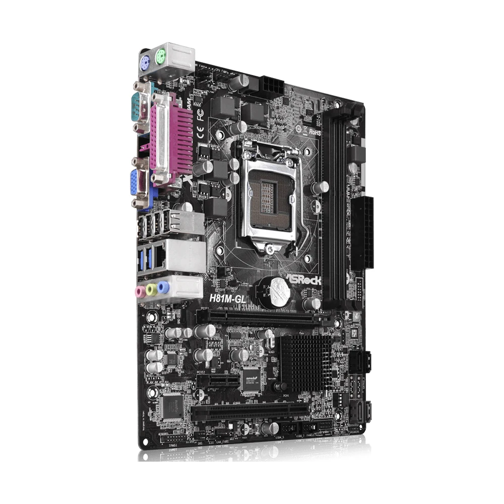 ASUS H81M-GL Motherboard LGA1500 Support i7-4790K i7-4770K i5-4690K i5-4670K i3-4130 CPU 2xDDR3 1600MHz mATX Mainboard