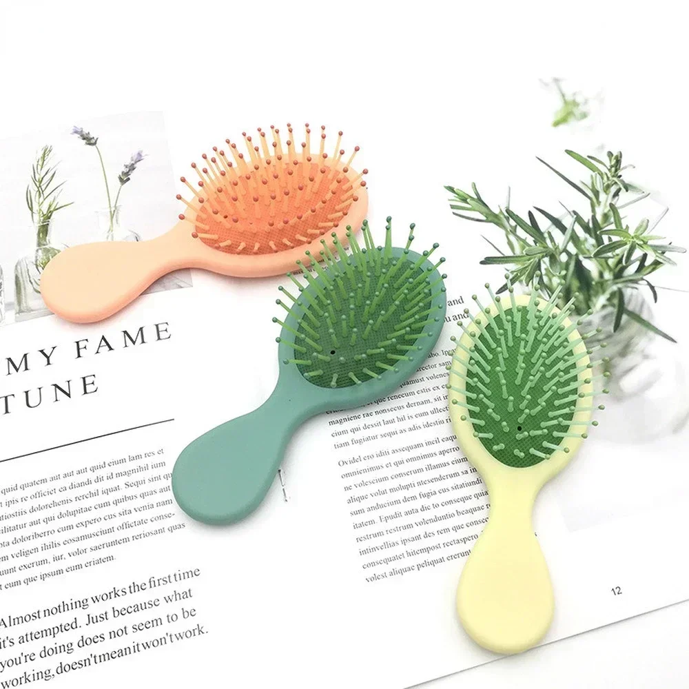 Mini Girls Hairdressing Comb Scalp MassageHair Brush Women Wet Curly Detangle Hair Brush for Salon Hairdressing Styling Tools
