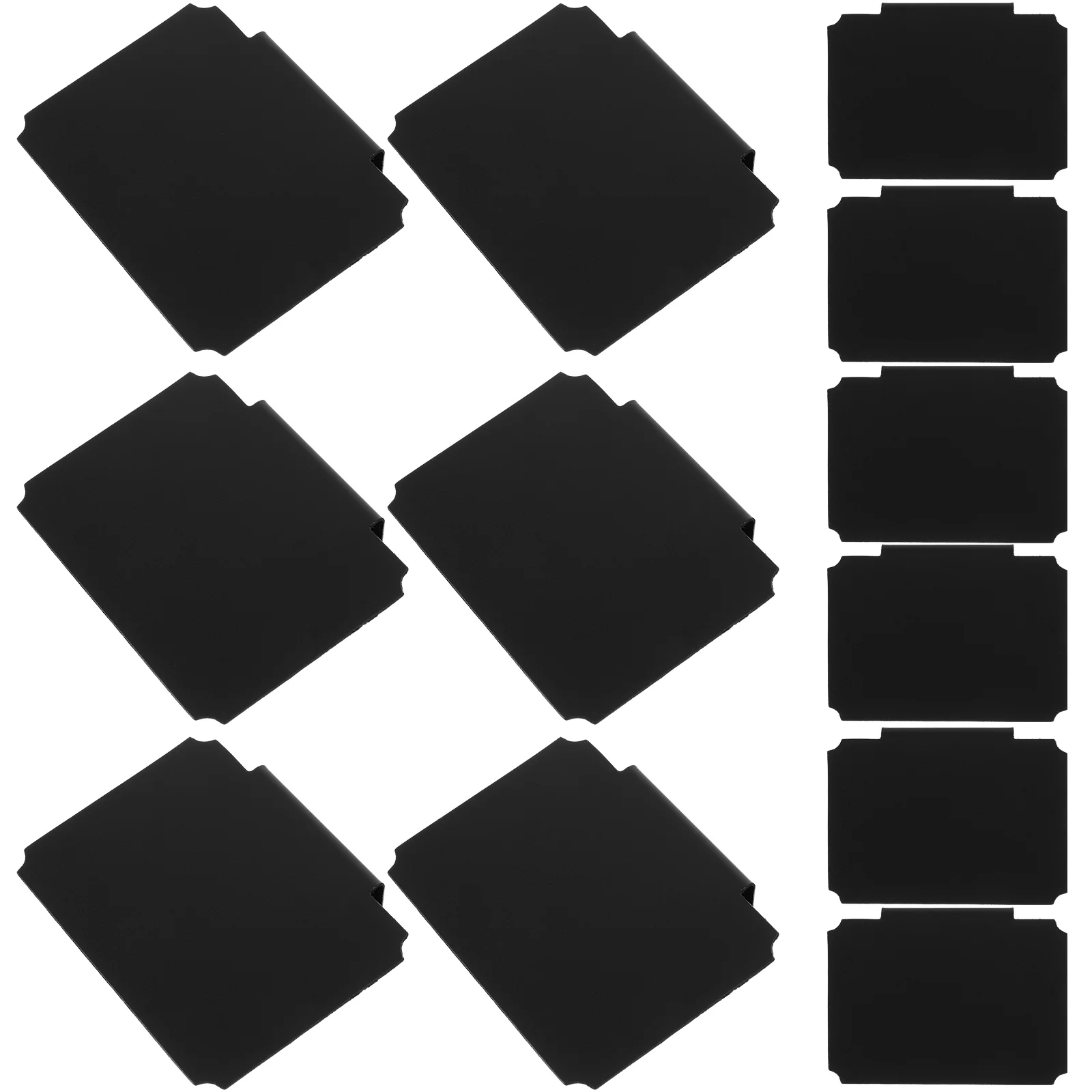 12 Pcs Label Holder Message Board Bedroom Labels Basket Holders Clip on Shopping Blackboard Clips Chalkboard Removable