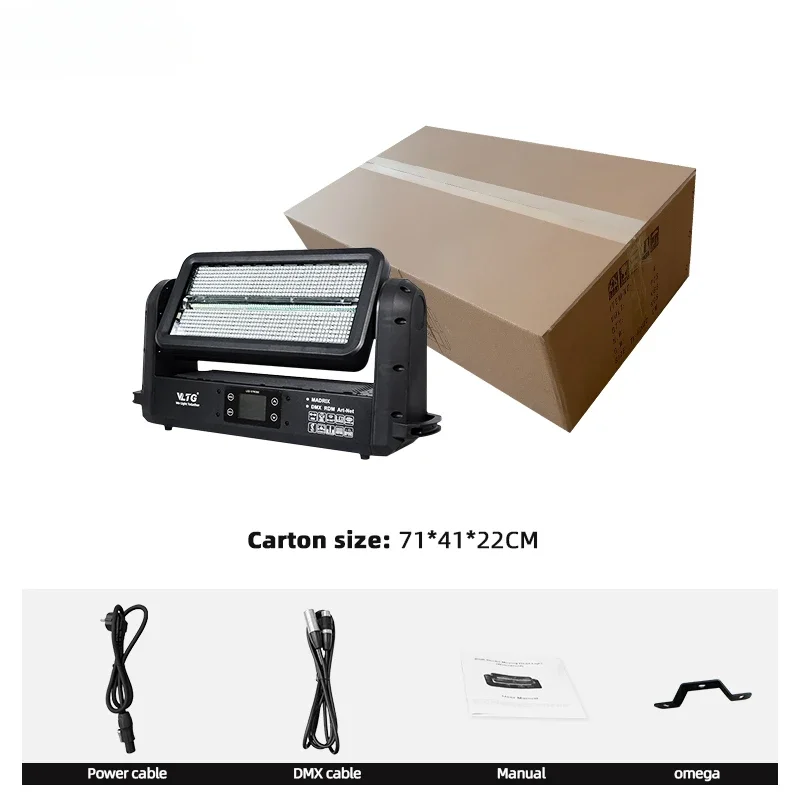 Lumières de scène stroboscopiques étanches à LED, mini éclairage pour document Assad, lumière de lavage Ip65, Dmx 3000W, RVB, Ip65, 190