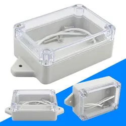 Waterproof Plastic Junction Box Transparent Cover Enclosure Electronic Instrument Housing Case Electrical Project