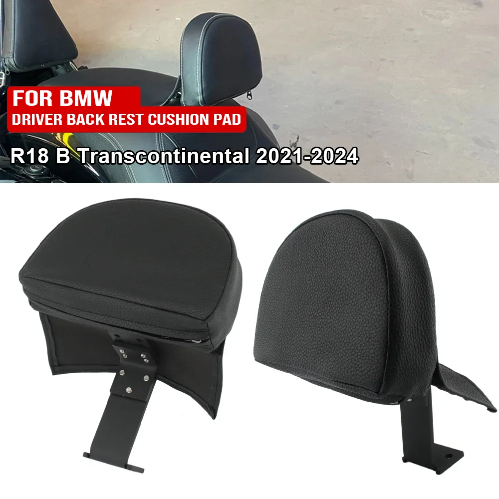

R 18 B Motorcycle Driver Backrest Sissy Bar Pad Rider Seat Middle Rest Cushion For BMW R18B R18 Transcontinental 2021-2024