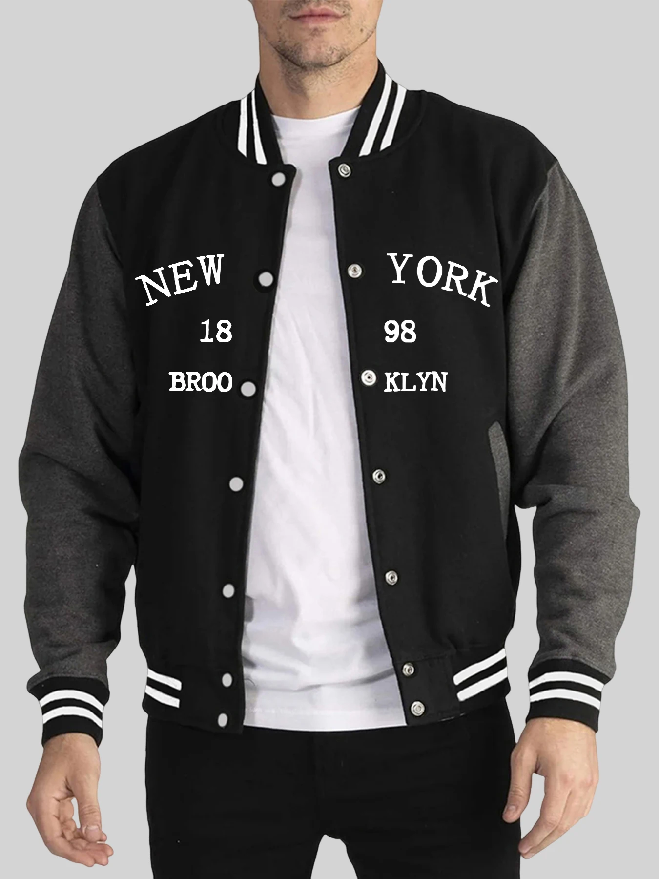 

Бостон номер 32, спортивная одежда унисекс с принтом, уличная модная куртка, классическая бейсбольная форма с карманами, осенняя свободная мужская одежда для мужчин