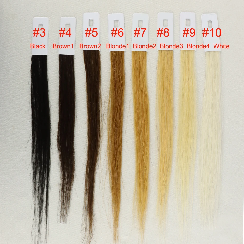 IVYBeauty 30pcs Hair Color Rings Swatches Testing Human Hair Color Samples For Salon Hairdresser Dyeing Practice