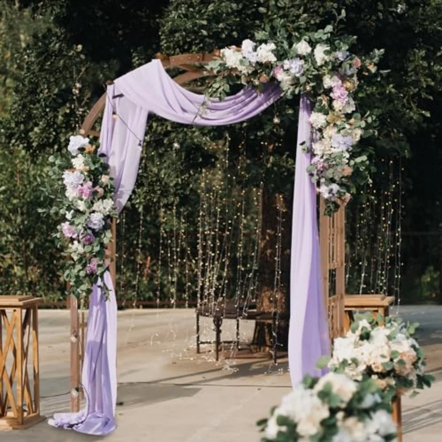 

Wedding Arch for Ceremony, Dark Brown Wooden, Rustic Style, Easy to Assemble, 147.5 x 59 x 217 CM