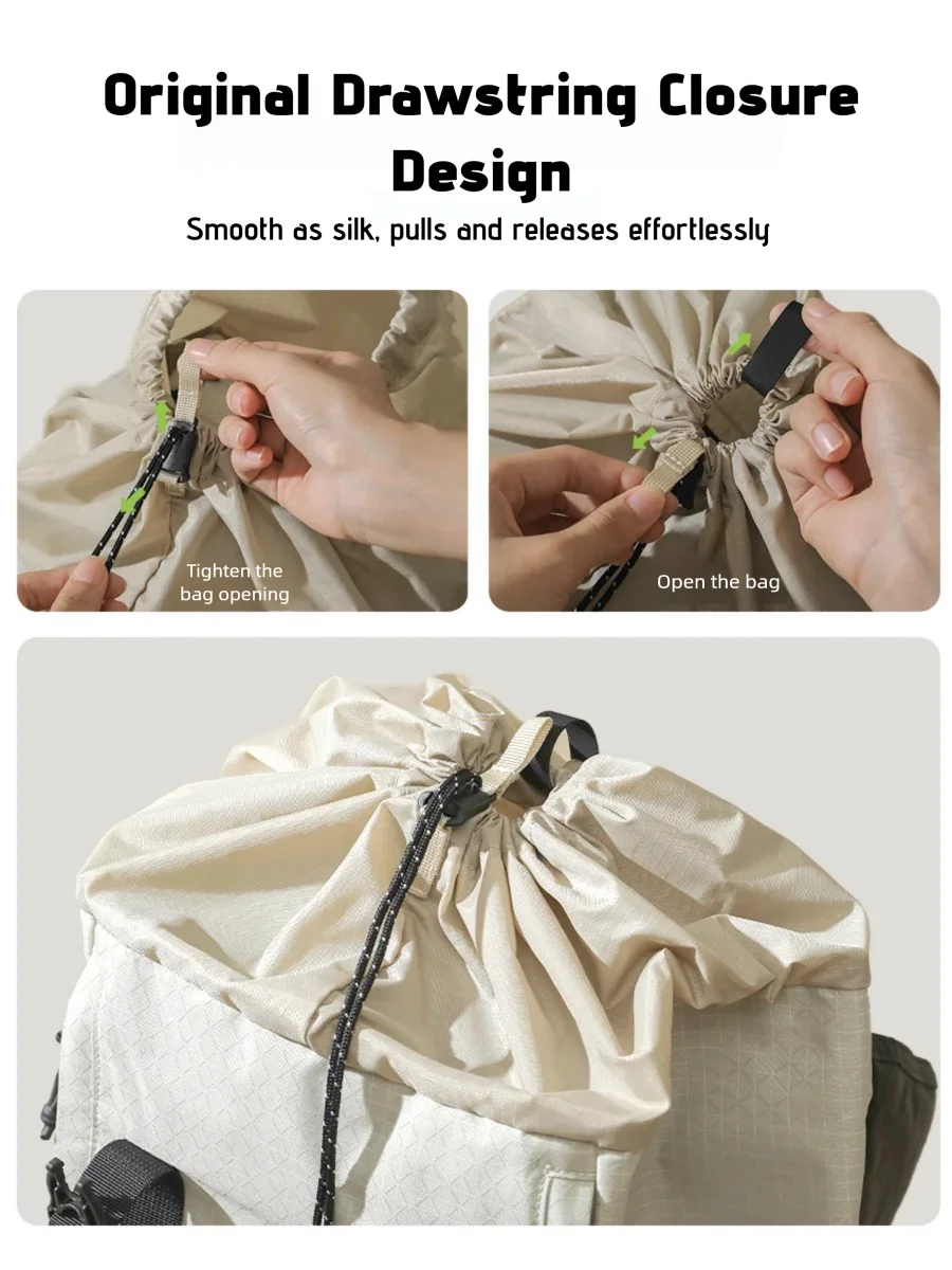 حقيبة ظهر مقاومة للماء X-PAC خفيفة الوزن للسفر والمشي لمسافات طويلة مع حجرة كمبيوتر محمول وجيوب تخزين متعددة