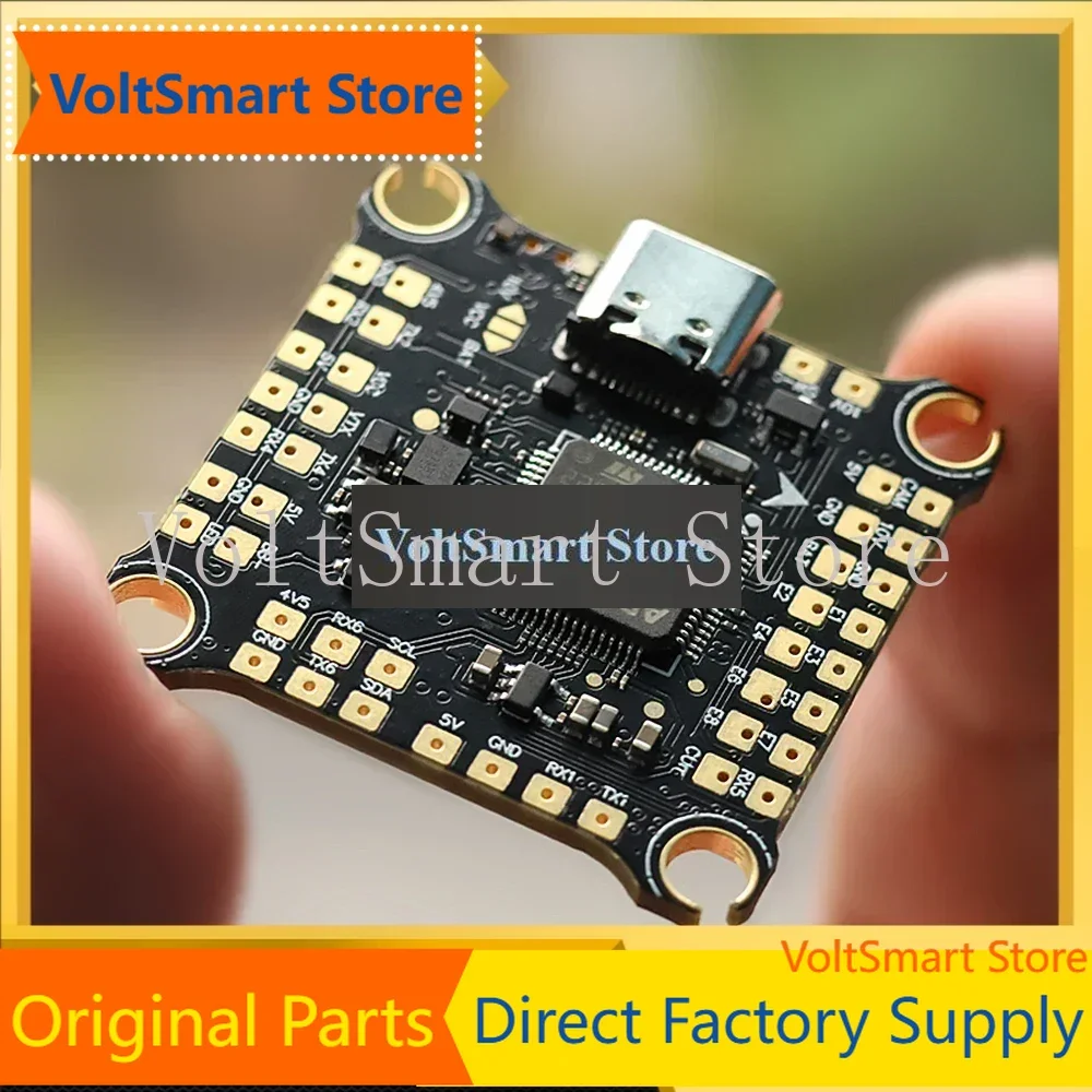 VoltSHAKRC F405 V2 Flight Controller ICM42688 OSD, Barometer, Black Box 16M, Dual BEC 5V/3A, 10V/2.5A 2-6S Lipo For RC FPV Drone