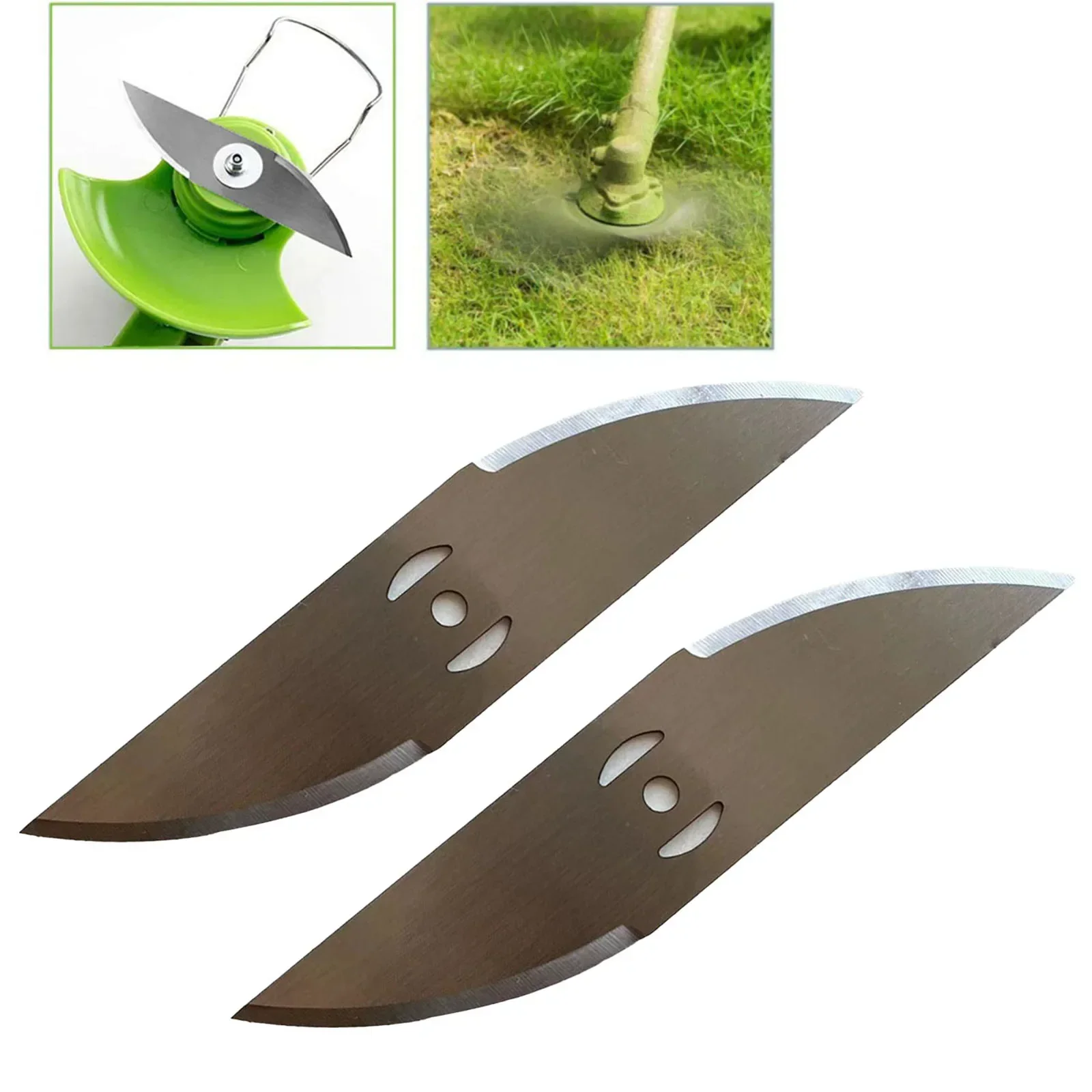 2pcs 150mm Metal Grass String Trimming Head Replacement Saw Blades Lawn Mower Fittings For Agriculture Wasteland Reclamation