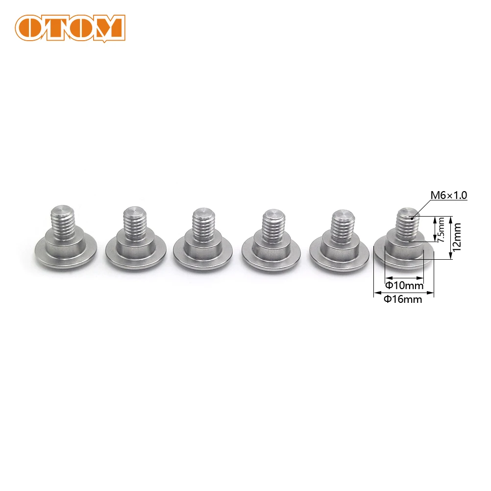 OTOM Fork Guard Bolts Stainless Steel Motorcycle Front Shield Bolt Screw Nut Cover For HONDA CRF CR125 CRF250RX CRF450X CRF450RX