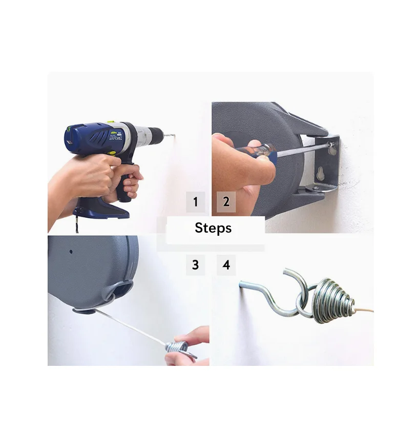 Picture 6: Stretchable Clothesline No-Drill Non-Slip Thickened Indoor/Outdoor Foldable Clothes Drying Rack