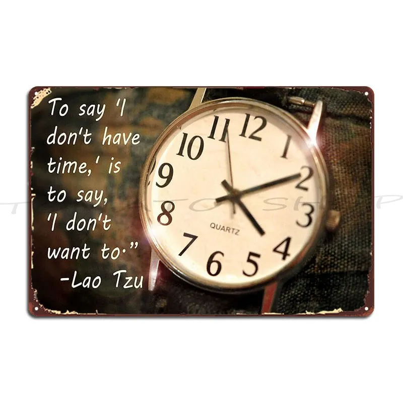 Watch Your Thoughts For They Become Words Lao Tzu Metal Plaque Garage Garage Cinema Garage Designing  Tin Sign Poster