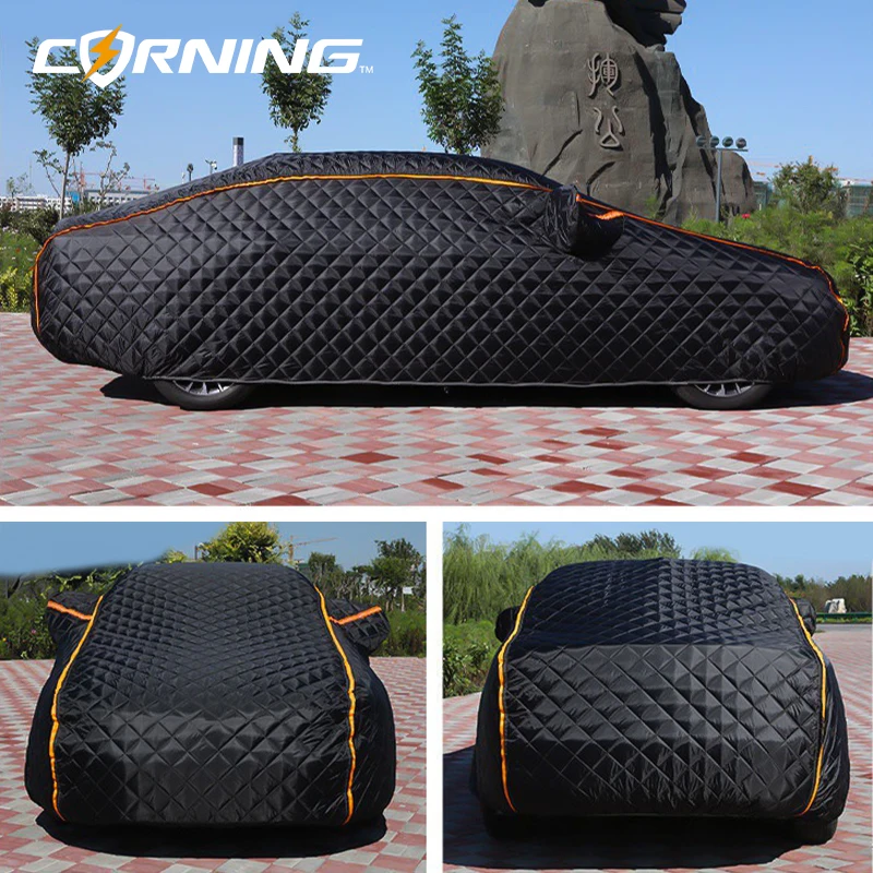 Anti Haile Car Cover Anti-hail Protector Exterior Awning Windshield Sunshield Waterproof Cover Outdoor Cotton Thickened Sunshade