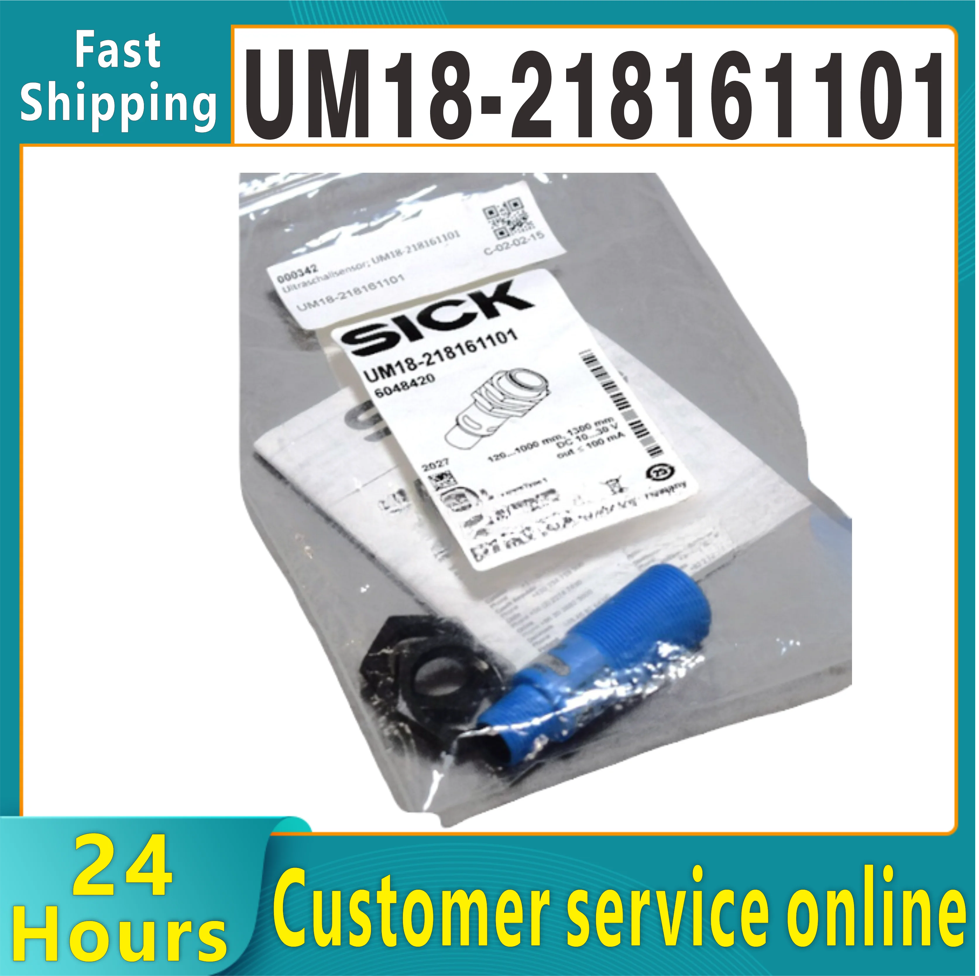 Brand new original SICK ultrasonic sensor UM18-218161101