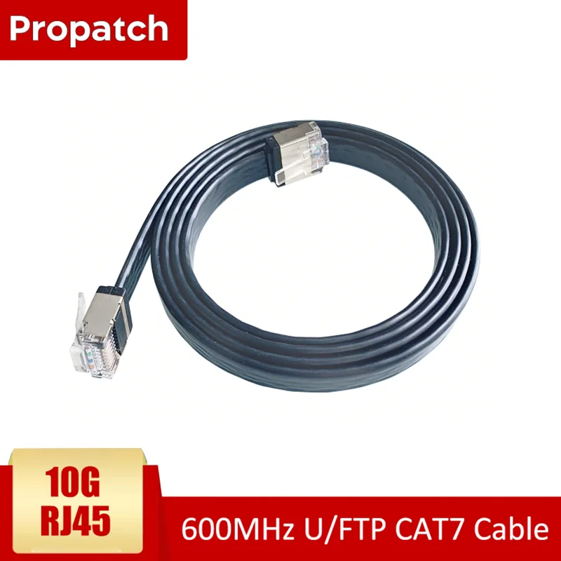 

CAT7 Flat Ethernet Cable 10Gbps - 32AWG U/FTP RJ45 LAN Cord for PS5 Xbox Router Computer