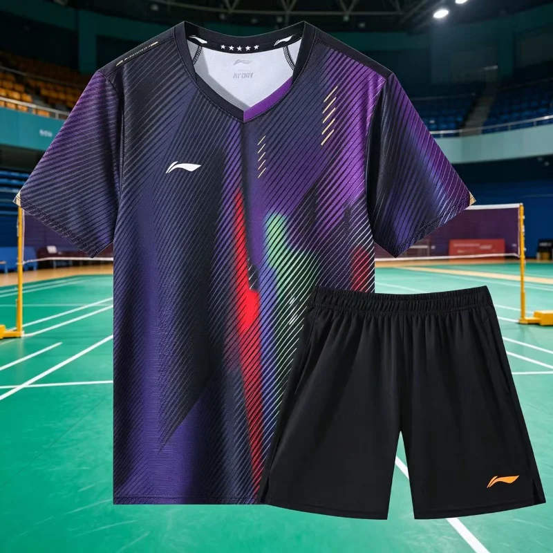 2026 New Badminton Table Tennis Sportswear Short-sleeved Clothes Breathable Quick-drying Technology Sweat-absorbent T-shirt Tops