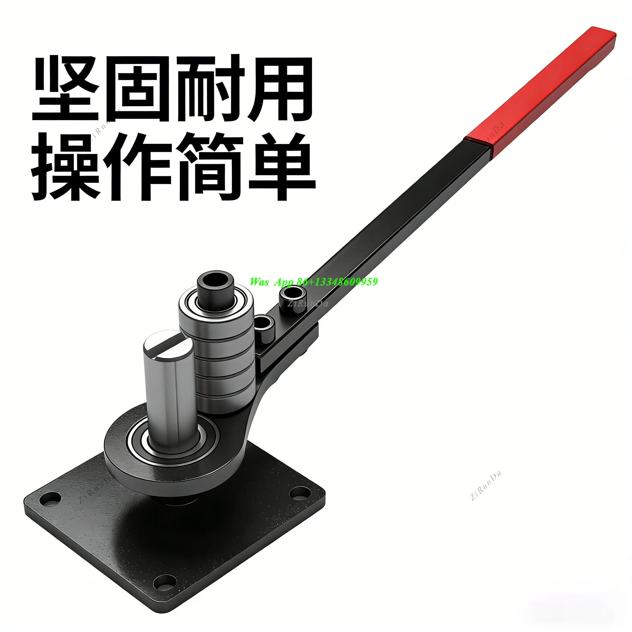 New Flat Iron Steel Wire Manual Bending Machine Copper Aluminum Row 90 Degree Right Angle Bending Hook Labor-saving Tool
