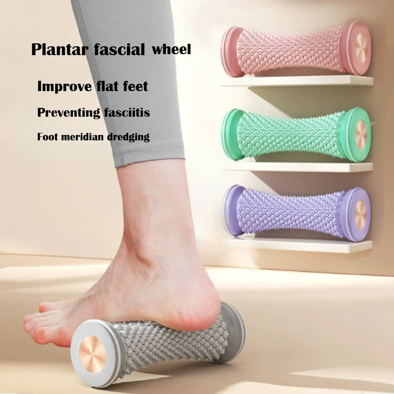 Mini-Fußmassagegerät Massagerolle Yoga-Massageball Plantarfaszien-Roller Muskelentspannungspflege Manueller Kunststoff-Fußmassageroller