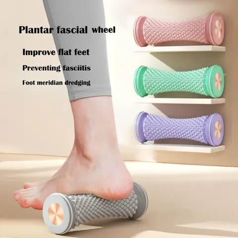 Mini Foot Massager Massage Roller Yoga Massage Ball Plantar Fascia Roller Muscle Relaxation Care Plastic Manual Foot Massager