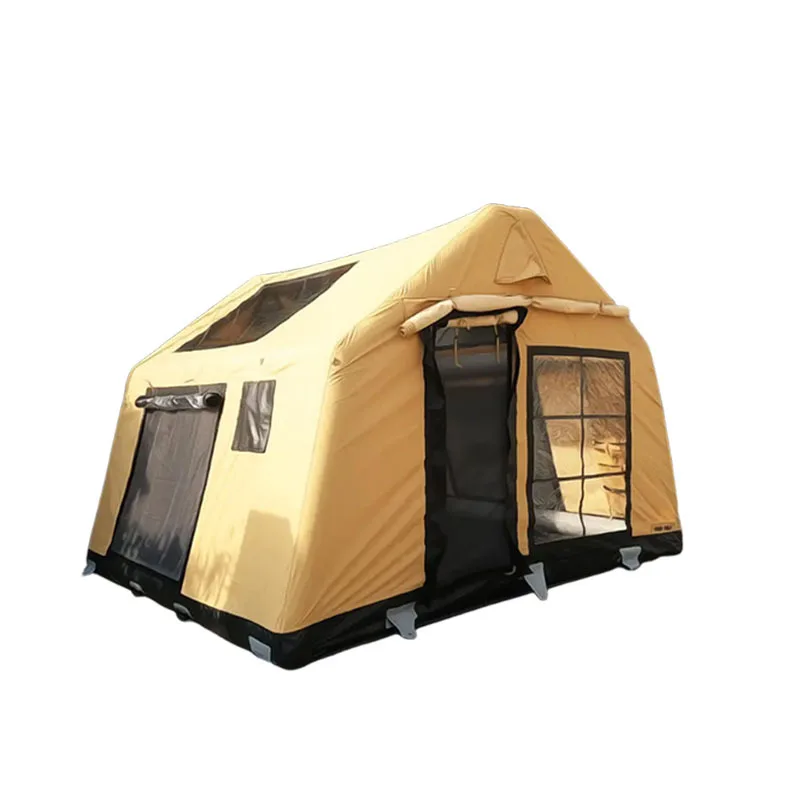 Roof inflatable tent outdoor multi-person rainproof camping tent foldable family camping tent