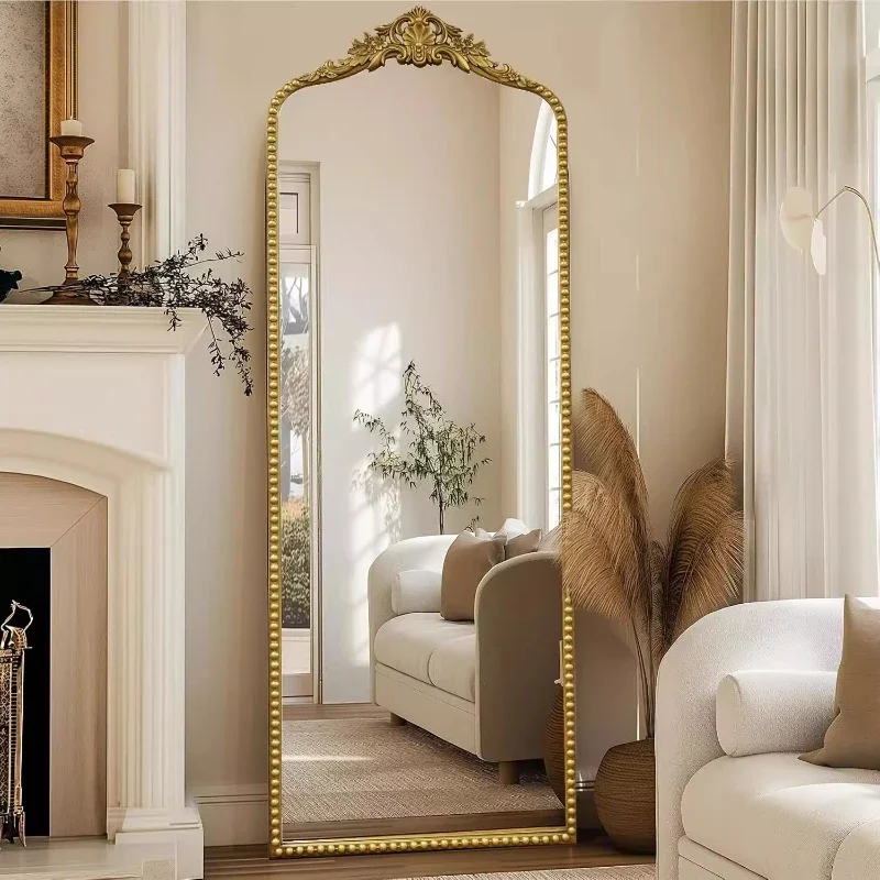 360Degree Mirror for Bedroom Whole Body Mirror Flower Knows Children's Room Decoration Man Store Home Decor Living Room Items