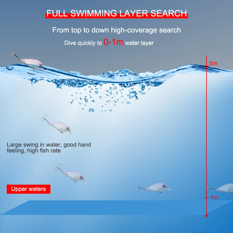 Squarebill Crankbait 60mm 12g 3