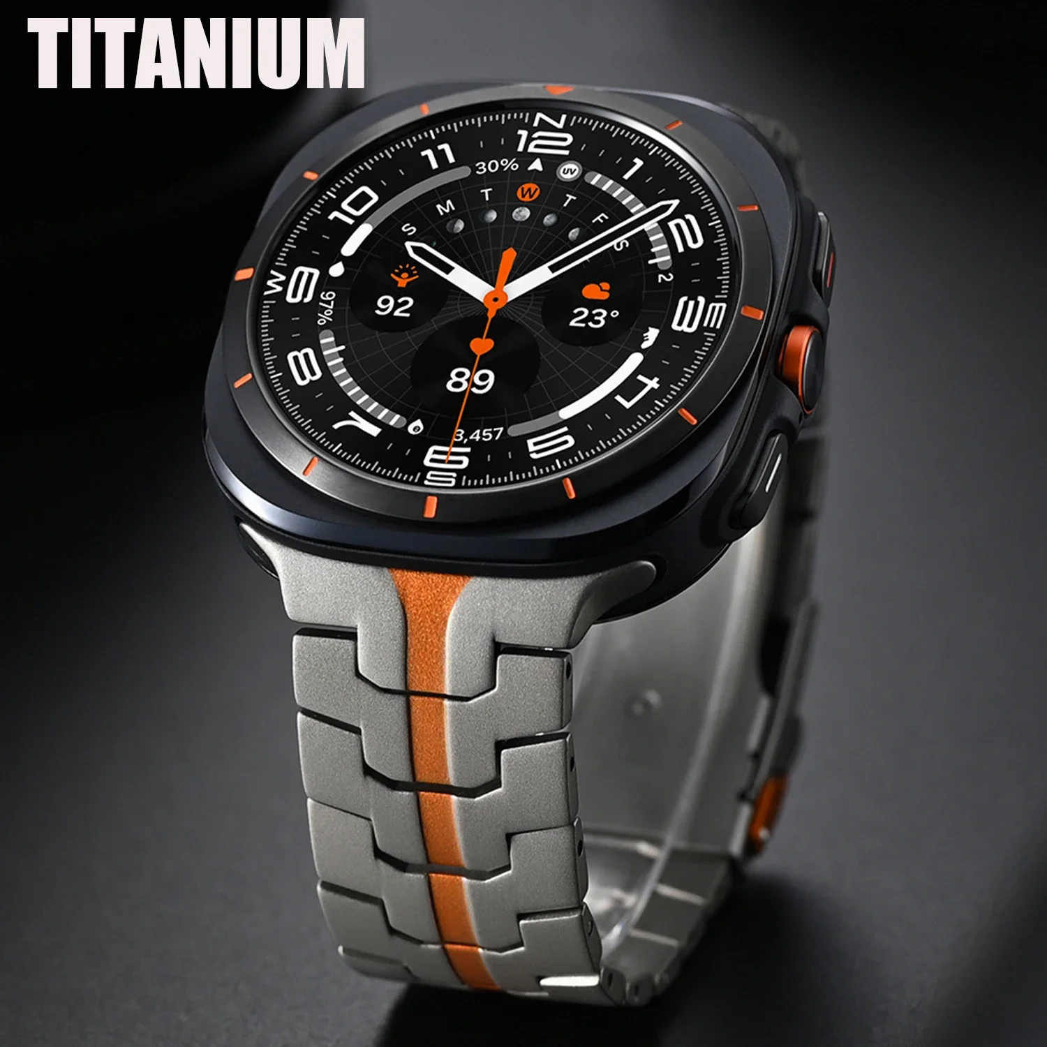 

Luxury Titanium Strap For Samsung Galaxy Watch Ultra 47mm Metal Band Bracelet For Samsung Galaxy Ultra 47MM No Gaps Watchband