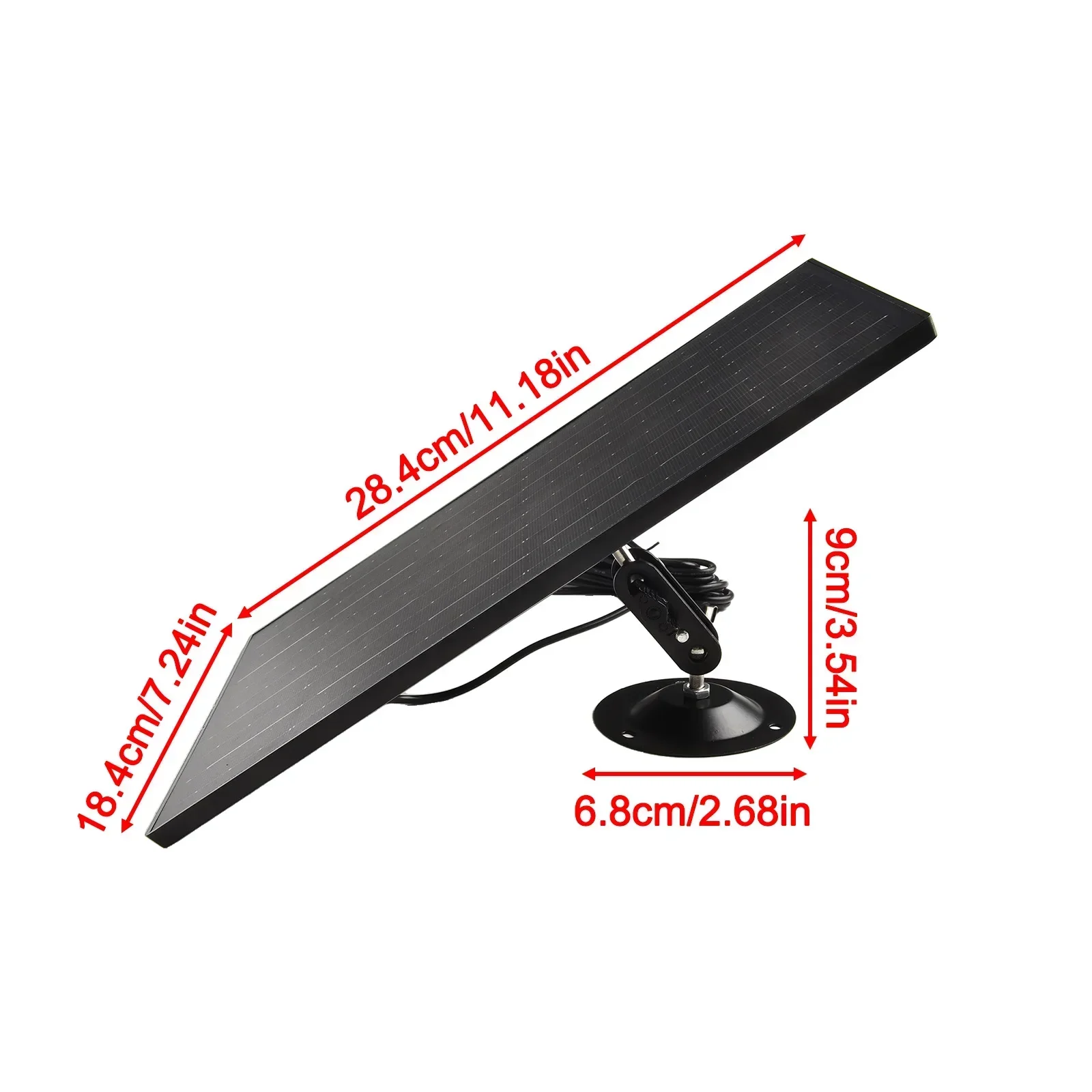 Solar Camera Charger Solar Panel 10W 5V IP65 Waterproof Solar Camera Charging Board Sustainable Energy Solution Gardens Walls