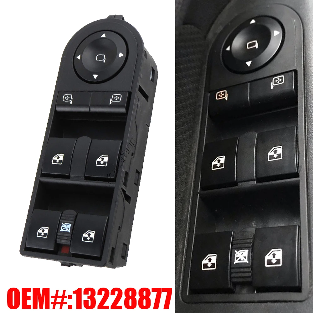 13228699 13228877 13215153 Power Window Control Switch Button For Opel Astra H Sport Hatch Twintop Vauxhall Astra Zafira