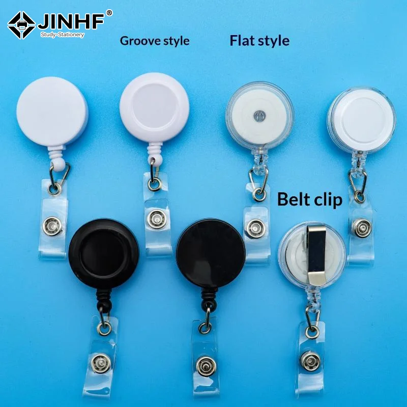 Retractable Badge Reels With Heavy Duty Belt Clip Smooth Retraction For Nurses Office Staff Students Use